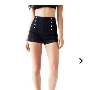 Guess High Rise Denim Shorts